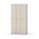 Novis garderobeskab lige topplade 1:3 B90 cm