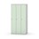 Novis garderobeskab lige topplade 1:3 B90 cm