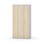 Novis garderobeskab lige topplade 1:3 B90 cm