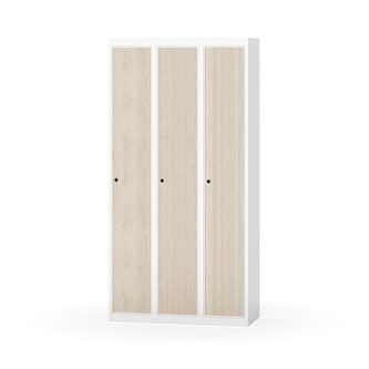 Novis garderobeskab lige topplade 1:3 B90 cm