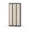 Novis garderobeskab lige topplade 1:3 B90 cm