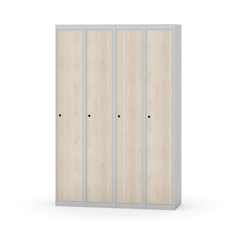 Novis garderobeskab lige topplade 1:4 B120 cm