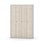 Novis garderobeskab lige topplade 1:4 B120 cm