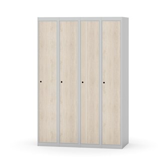 Novis garderobeskab lige topplade 1:4 B120 cm