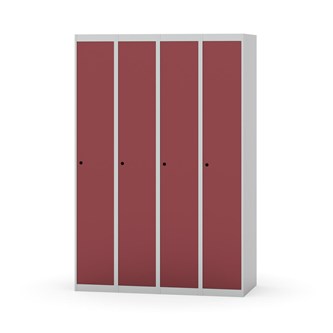Novis garderobeskab lige topplade 1:4 B120 cm