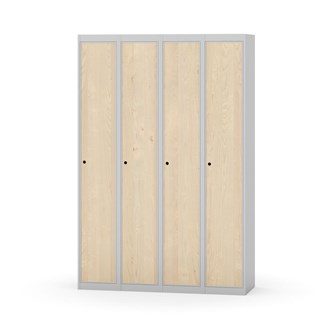 Novis garderobeskab lige topplade 1:4 B120 cm