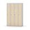 Novis garderobeskab lige topplade 1:4 B120 cm
