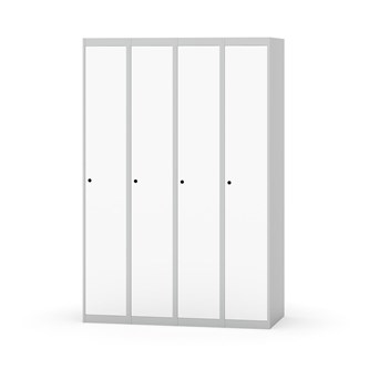 Novis garderobeskab lige topplade 1:4 B120 cm