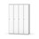 Novis garderobeskab lige topplade 1:4 B120 cm