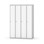 Novis garderobeskab lige topplade 1:4 B120 cm