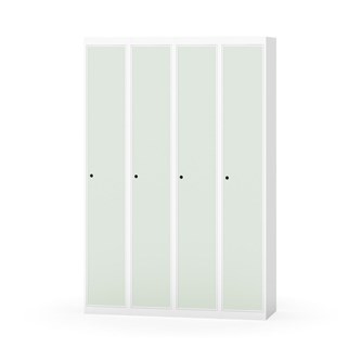 Novis garderobeskab lige topplade 1:4 B120 cm