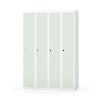 Novis garderobeskab lige topplade 1:4 B120 cm