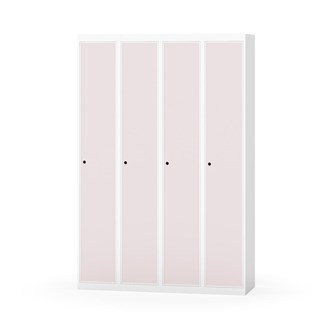 Novis garderobeskab lige topplade 1:4 B120 cm