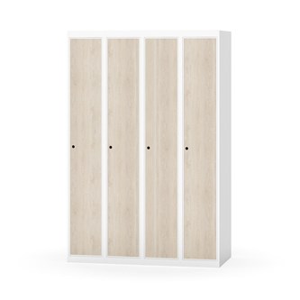 Novis garderobeskab lige topplade 1:4 B120 cm