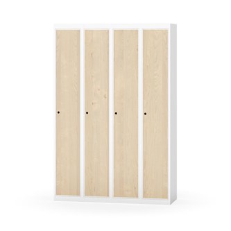 Novis garderobeskab lige topplade 1:4 B120 cm