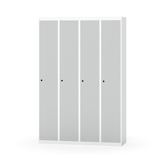 Novis garderobeskab lige topplade 1:4 B120 cm