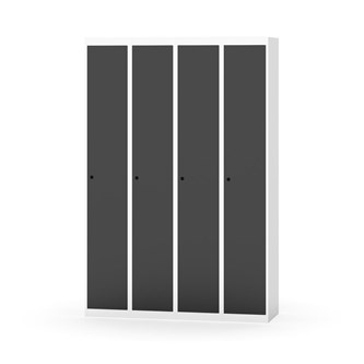 Novis garderobeskab lige topplade 1:4 B120 cm