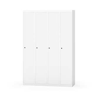 Novis garderobeskab lige topplade 1:4 B120 cm