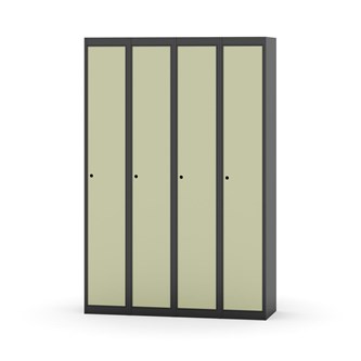 Novis garderobeskab lige topplade 1:4 B120 cm