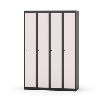 Novis garderobeskab lige topplade 1:4 B120 cm