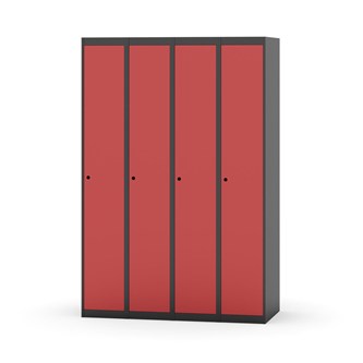 Novis garderobeskab lige topplade 1:4 B120 cm