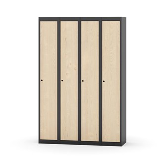 Novis garderobeskab lige topplade 1:4 B120 cm