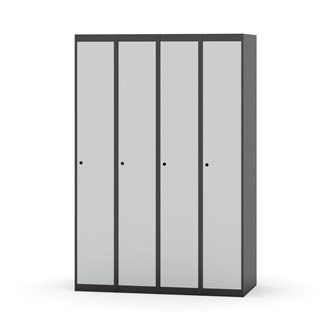 Novis garderobeskab lige topplade 1:4 B120 cm