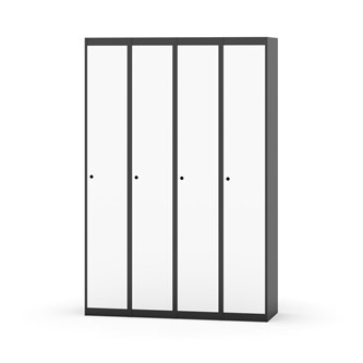 Novis garderobeskab lige topplade 1:4 B120 cm