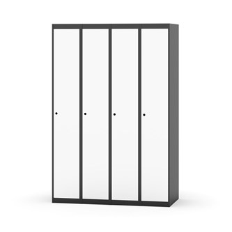 Novis garderobeskab lige topplade 1:4 B120 cm