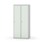 Novis garderobeskab lige topplade 1:2 B80 cm