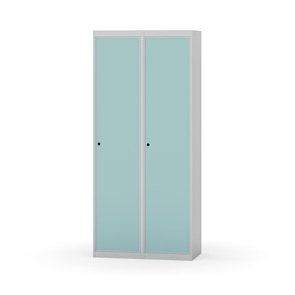 Novis garderobeskab lige topplade 1:2 B80 cm