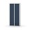 Novis garderobeskab lige topplade 1:2 B80 cm