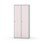 Novis garderobeskab lige topplade 1:2 B80 cm