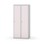 Novis garderobeskab lige topplade 1:2 B80 cm