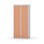 Novis garderobeskab lige topplade 1:2 B80 cm