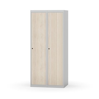 Novis garderobeskab lige topplade 1:2 B80 cm