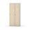 Novis garderobeskab lige topplade 1:2 B80 cm