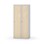 Novis garderobeskab lige topplade 1:2 B80 cm