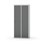 Novis garderobeskab lige topplade 1:2 B80 cm