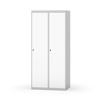 Novis garderobeskab lige topplade 1:2 B80 cm