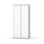 Novis garderobeskab lige topplade 1:2 B80 cm