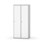 Novis garderobeskab lige topplade 1:2 B80 cm