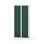 Novis garderobeskab lige topplade 1:2 B80 cm