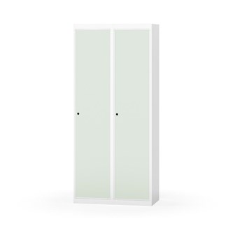 Novis garderobeskab lige topplade 1:2 B80 cm