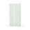 Novis garderobeskab lige topplade 1:2 B80 cm