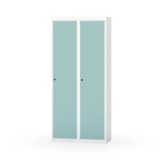 Novis garderobeskab lige topplade 1:2 B80 cm