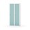 Novis garderobeskab lige topplade 1:2 B80 cm