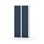 Novis garderobeskab lige topplade 1:2 B80 cm