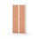 Novis garderobeskab lige topplade 1:2 B80 cm