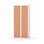 Novis garderobeskab lige topplade 1:2 B80 cm